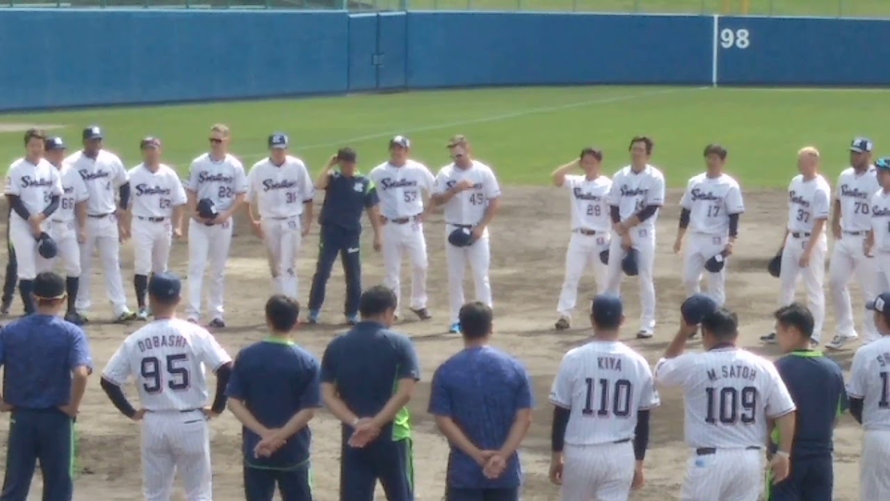 2019.2.25.浦添市民球場.ヤクルトスワローズキャンプ.手締め.