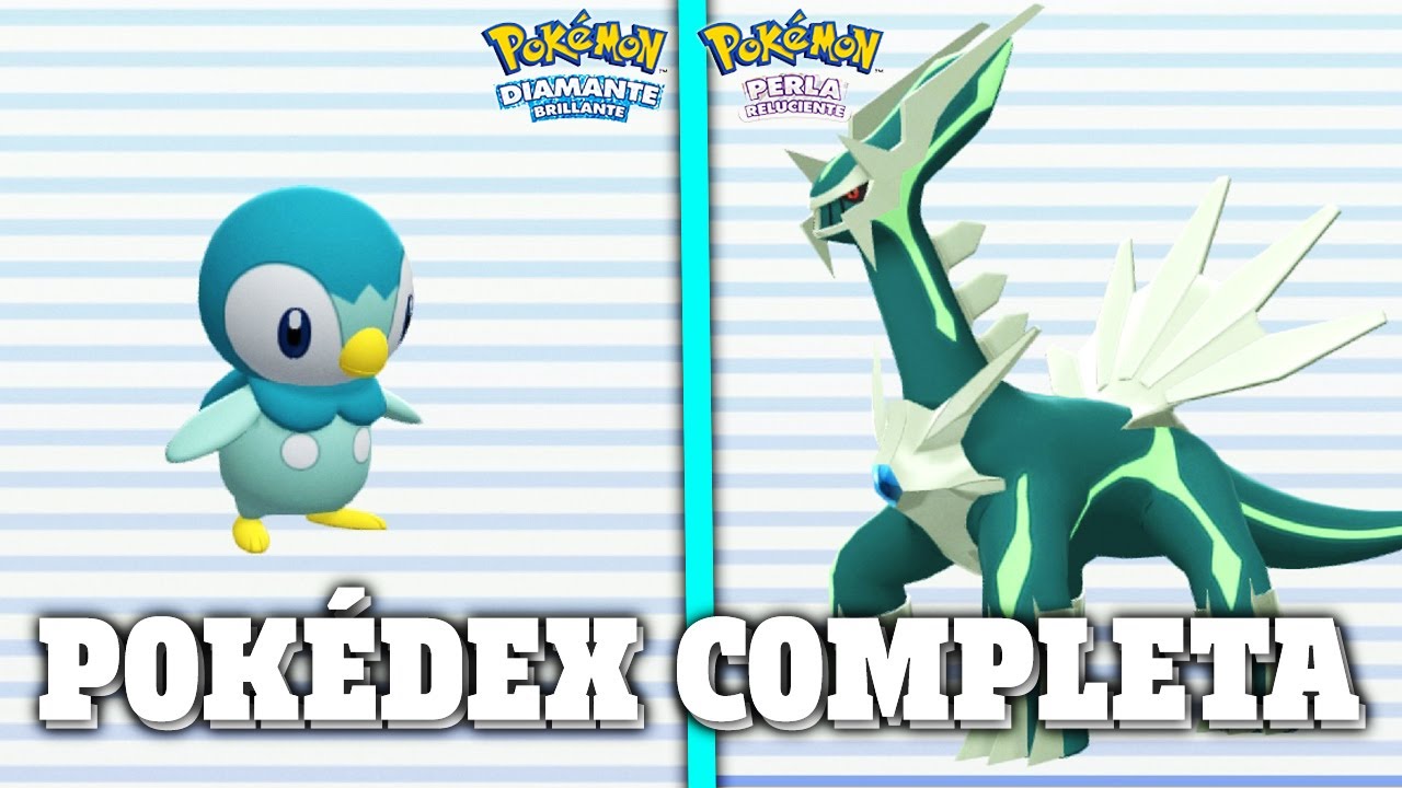 TODA la POKÉDEX COMPLETA de SINNOH (NORMAL y SHINY) en Pokémon Diamante Brillante y Perla Reluciente