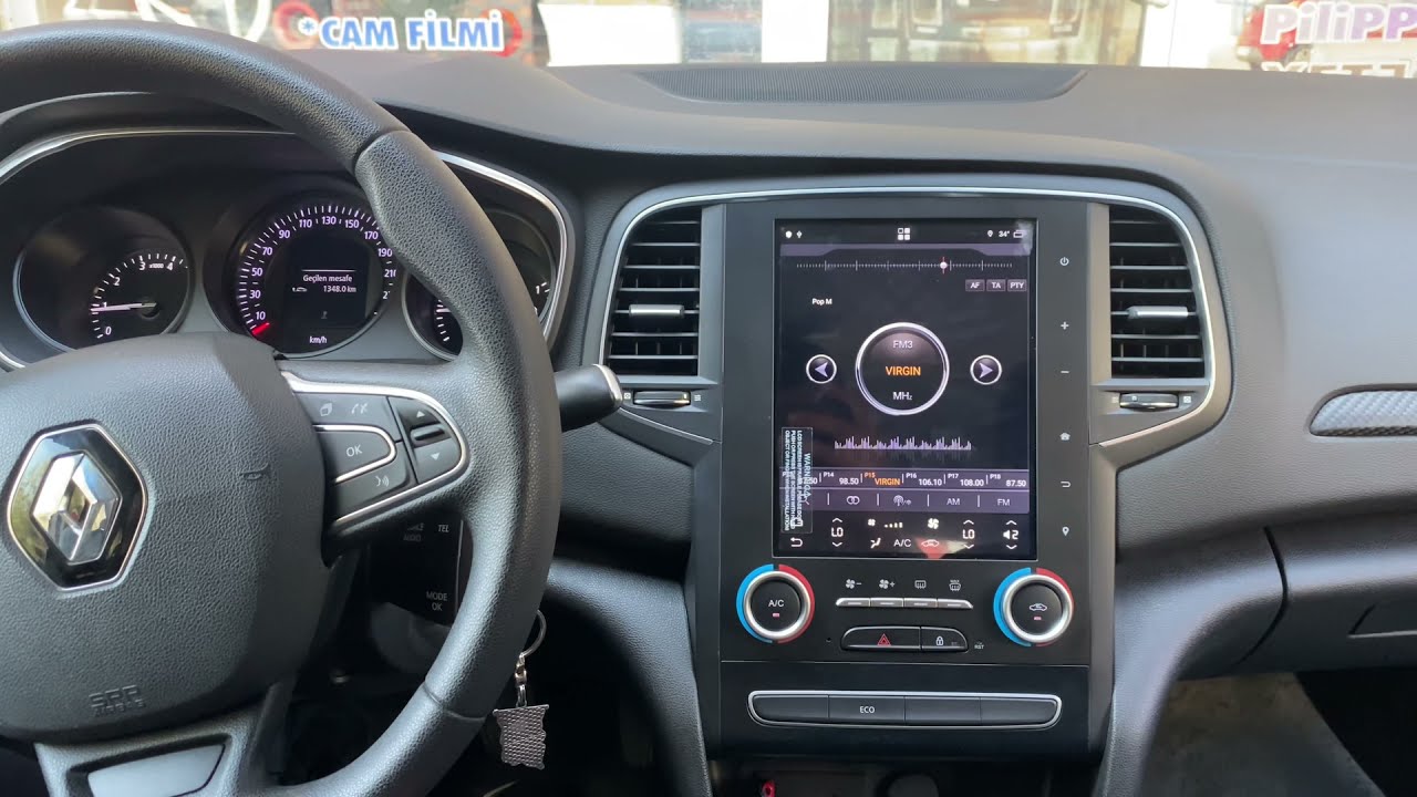 RENAULT MEGANE 4 FOR-X X-196RM4-D CP TESLA MULTİMEDYA 2016 2020 4 GB RAM 64 GB HAFIZA CARPLAY MONTAJ