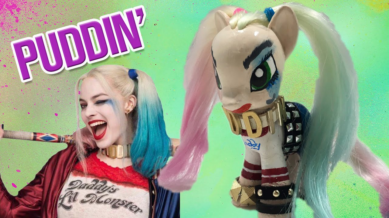 Custom HARLEY QUINN SUICIDE SQUAD MLP | How to Dye My Little Pony  Hair
