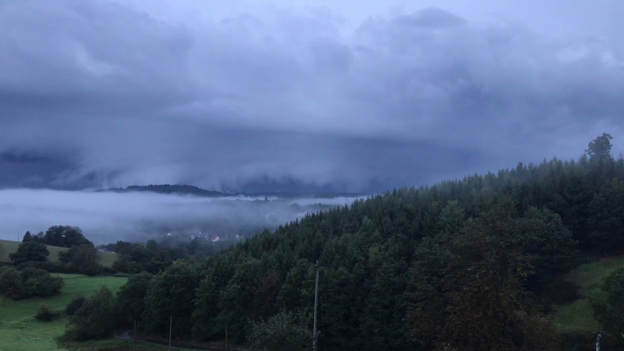 Nebelbildung 18.09.2017 Friesenhagen (Wildenburger Land)