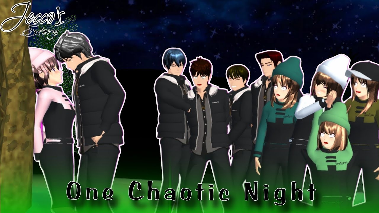 JECCO'S STORY 35  PART 1 [ONE CHAOTIC NIGHT] | DRAMA SAKURA SCHOOL SIMULATOR
