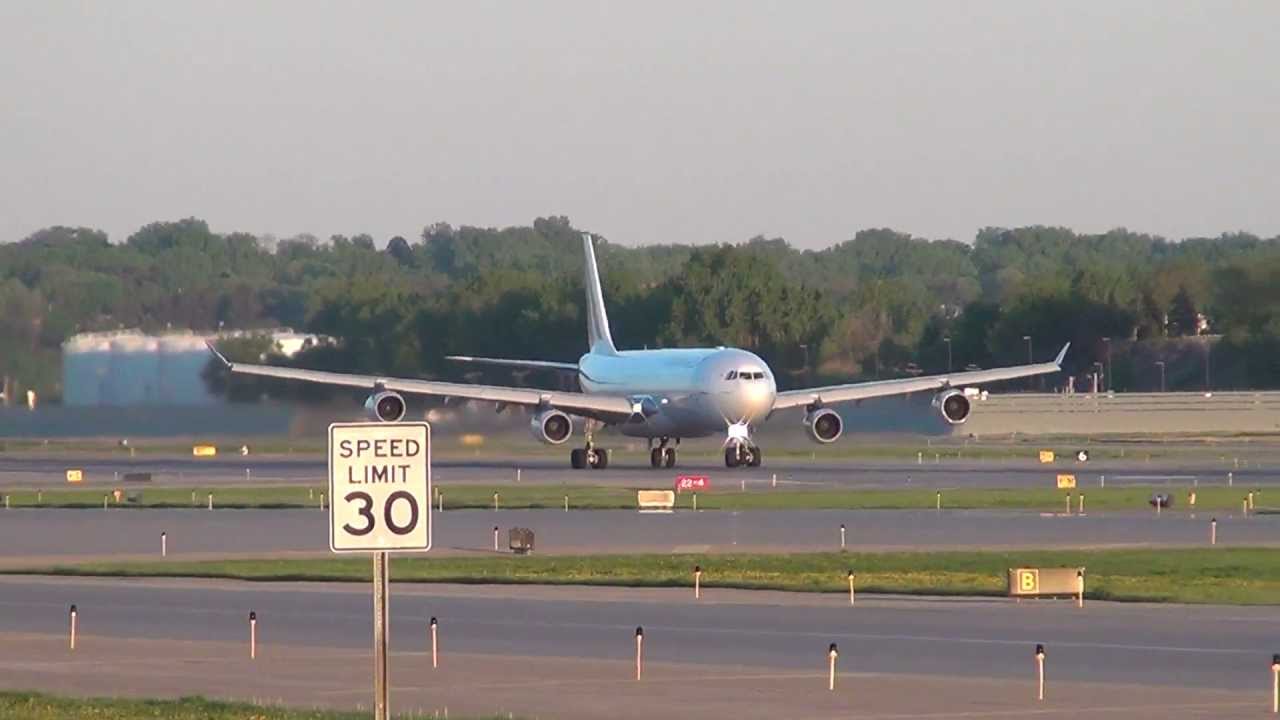 Air France Airbus A340-313X Takeoff 30L | F-GLZN | Minneapolis International