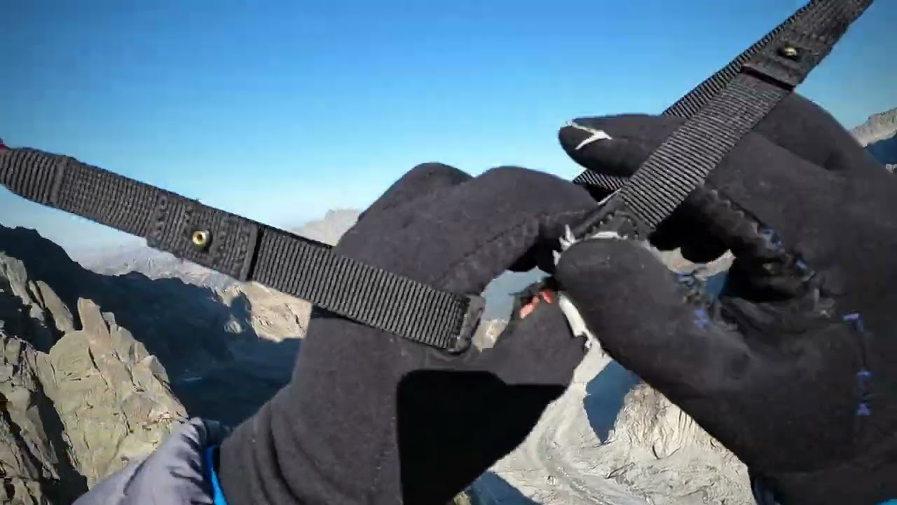Aiguilles du midi  en parapente (niviuk skin 3p)