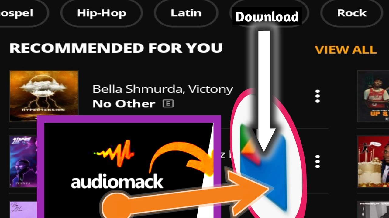 how to download songs from audiomack to your phone storage or memory card