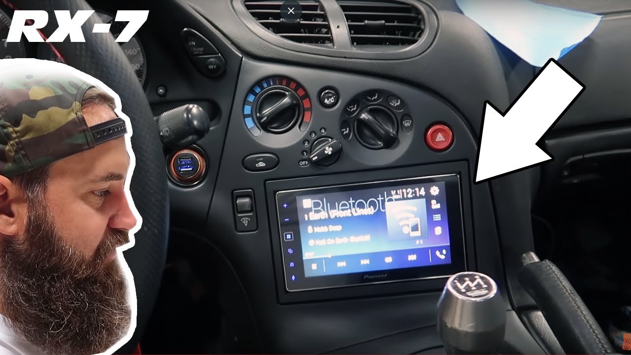 NEW HEAD UNIT FOR THE FD RX-7 (FULL INSTALL VIDEO)