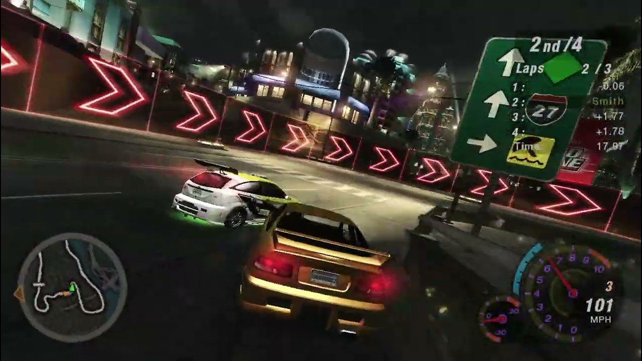 NFS UG2 - Integra front end Swap Civic run