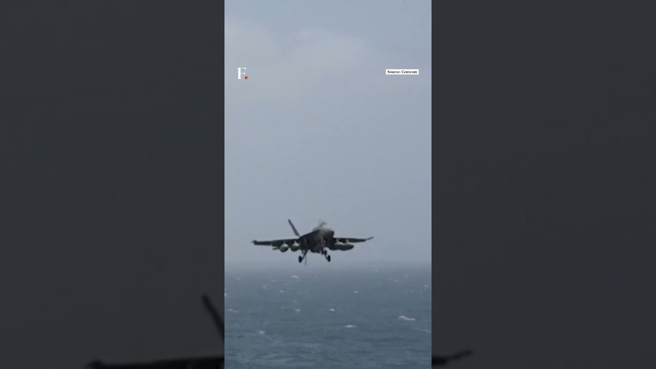 Flight Operations Underway on USS George HW Bush Near Iran | Firstpost News