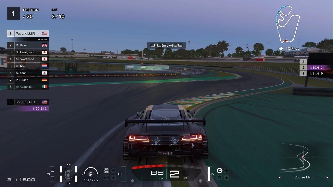 Gran Turismo 7 1:30.215 on Autódromo de Interlagos (STRIKER LAP)