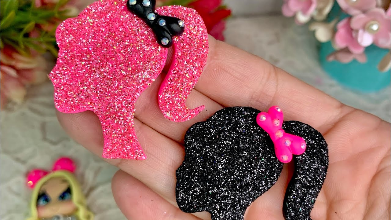 Como fazer aplique de biscuit da Barbie sem cortador e sem molde