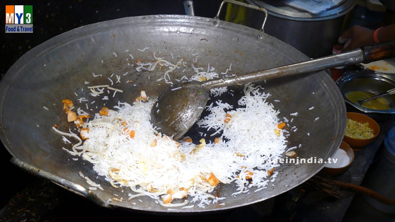Triple Schezuan Rice | Mumbai Roadside Recipes | 4K VIDEO | UHD VIDEOS street food