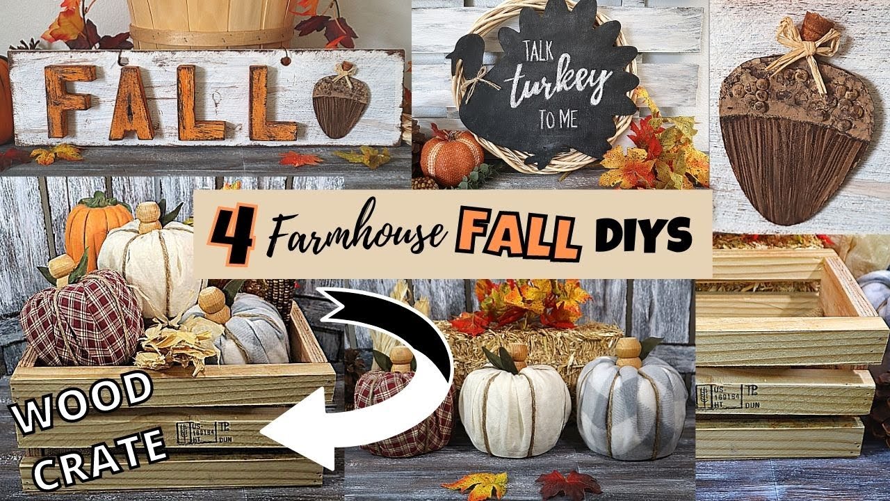 4 SUPER CUTE FALL 2020 DIY/DOLLAR TREE DIY/THRIFT MAKEOVER/FARMHOUSE DECOR/CHIC CHEAP/HOT HUMBLE PIE