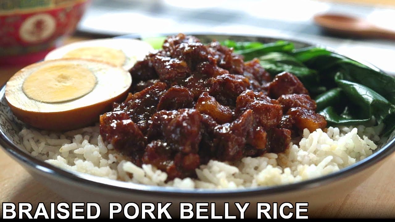 Easy Lu Rou Fan Recipe | Taiwanese Braised Pork Belly Over Rice | 卤肉饭 | 滷肉飯