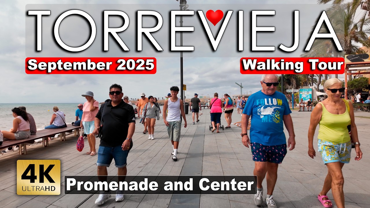 Torrevieja - Promenade & Center, September 6, 2025 - Spain | Costa Blanca - Walking tour [4k 60fps]