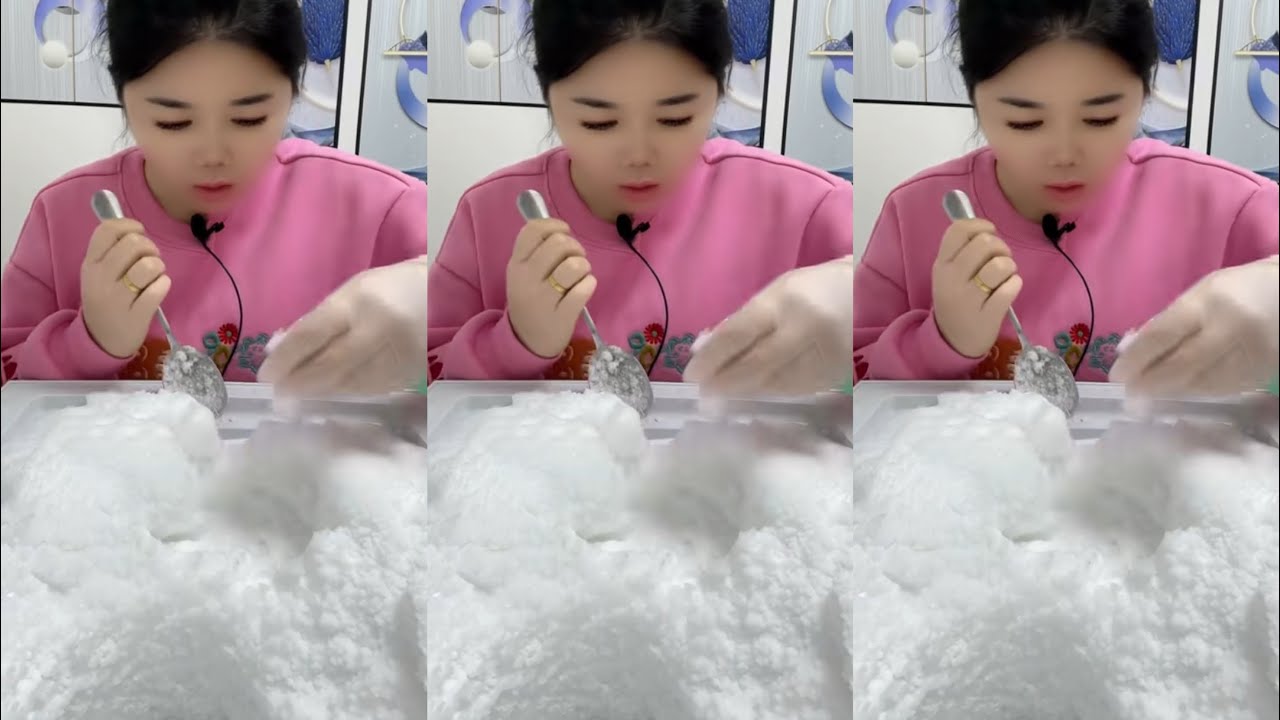 ASMR ICE EATING / ASMR MUKBANG ICE EATING SOUNDS FROM THE FROZEN WATER