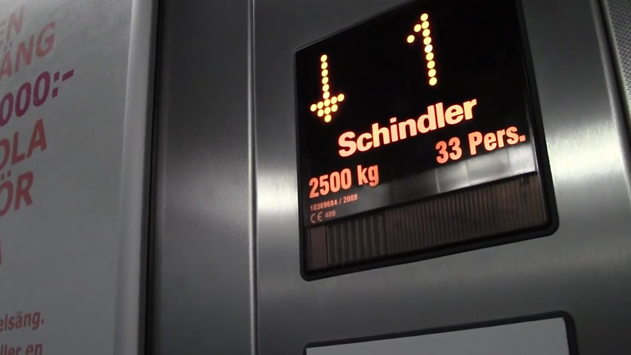 Schindler Hydraulic elevators @ IKEA Uppsala, Uppsala, Sweden.