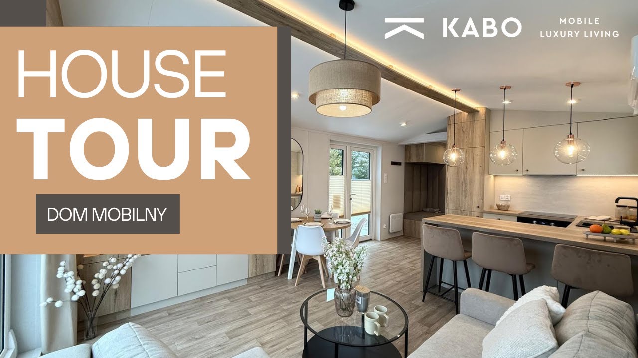NOWY całoroczny dom mobilny PREMIUM - KABO mobile luxury living - Zobacz jego wnętrze