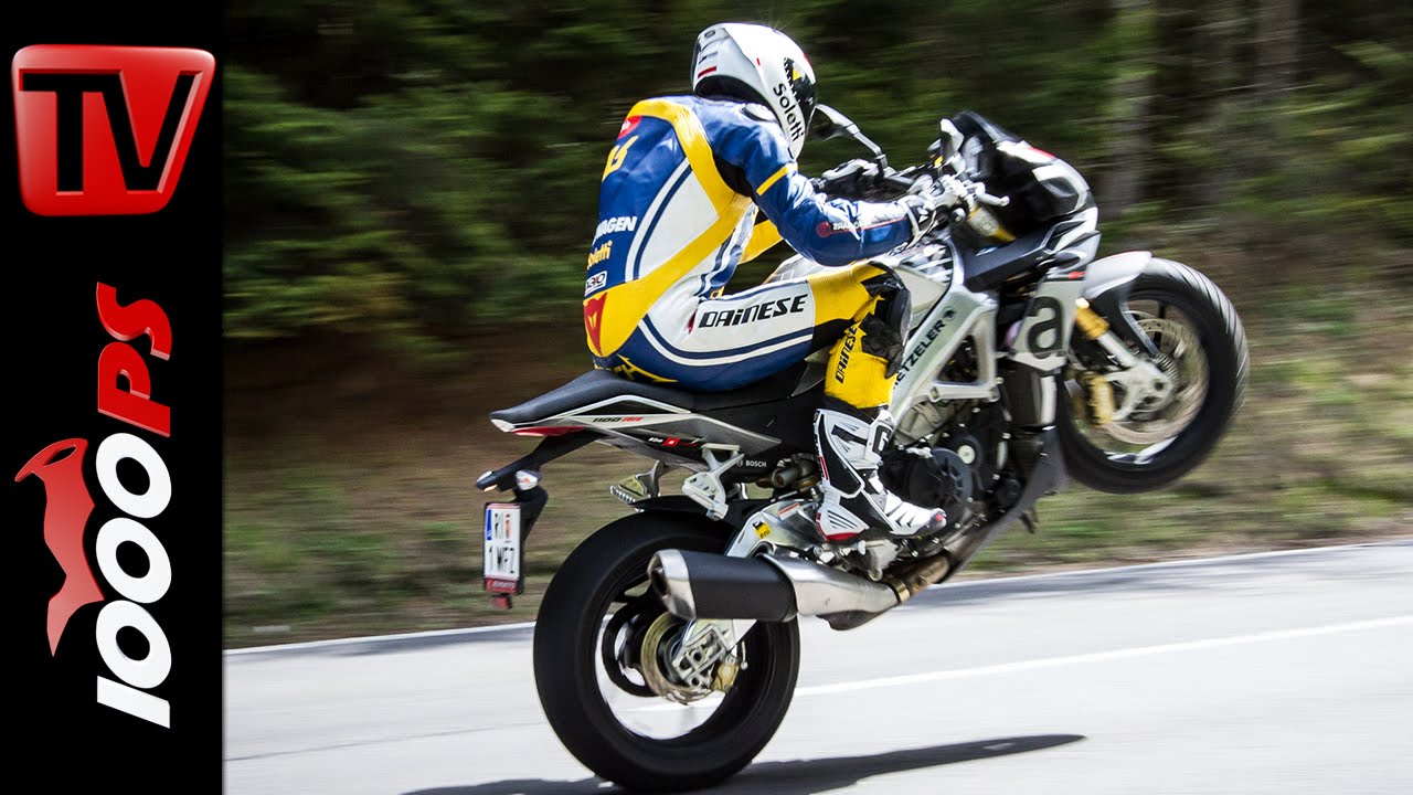 Aprilia Tuono Test 2016 | Motorrad Quartett | Action, Onboard, Details