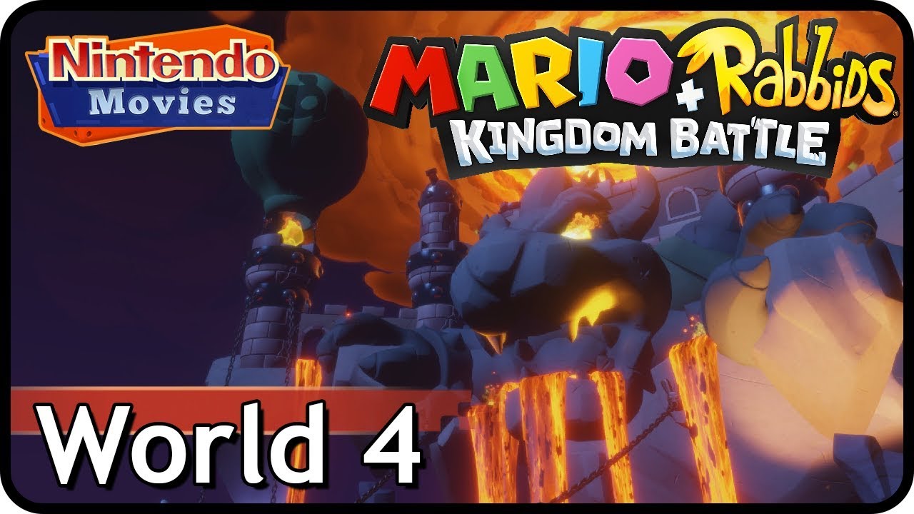Mario + Rabbids Kingdom Battle - World 4 Lava Pit (All Collectibles, 100% Walkthrough)