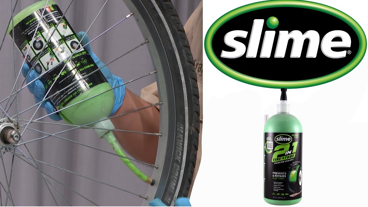 Slime Tube Sealant for Bicycle - How to install - Bosque Mobile Bicycle Repair @slimeproducts