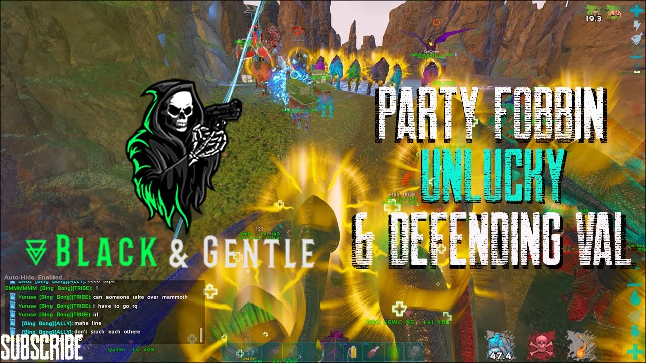 Partying on UNLUCKY'S server & Defence | B&G | Ark Official PvP