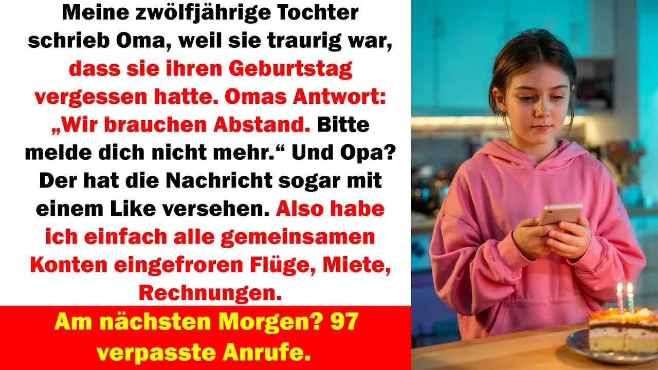 Oma Vergisst Geburtstag  Dann Schreibt Sie： „Melde Dich Nie Wieder “ Am Morgen： 97 Anrufe