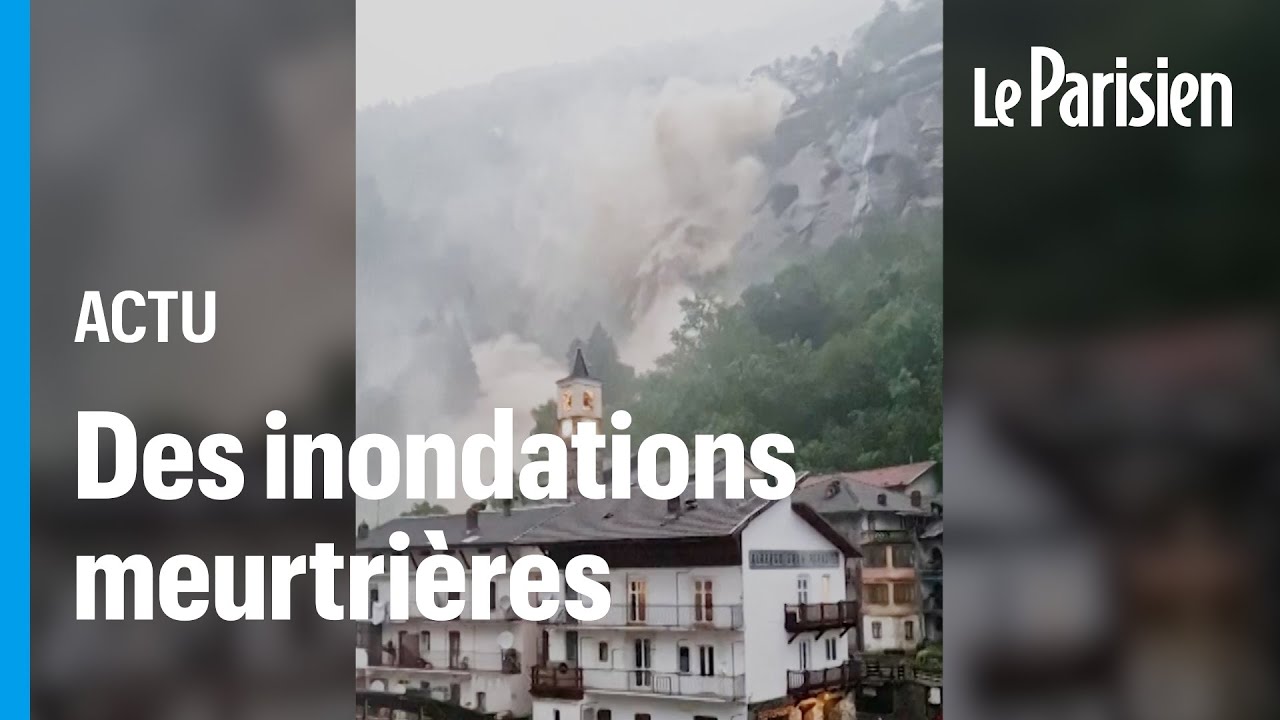 Sept morts dans les inondations qui ont frappé la France, la Suisse et l'Italie