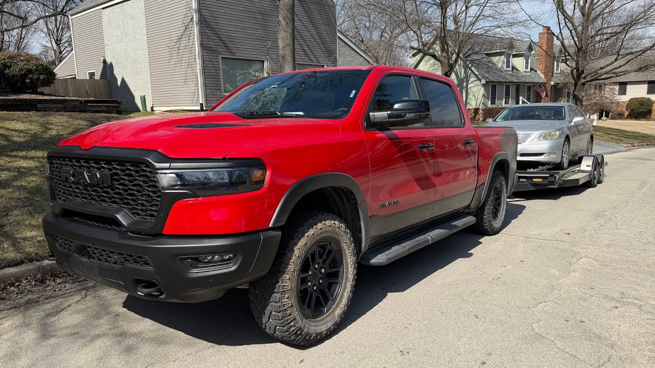 Towing Cars 500 Miles with my 2025 RAM Rebel SST Turbo! MPG Check!