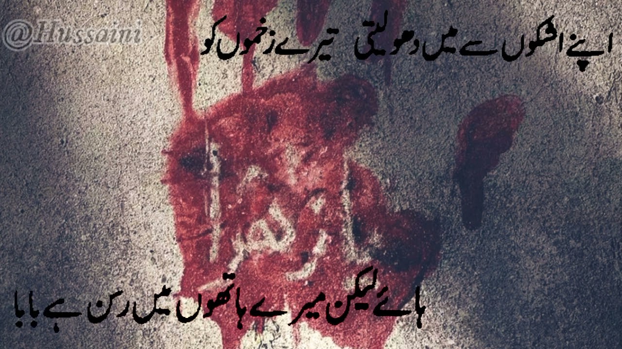 Noha lyrics /Apne ashok se mein dho leti tere zakhmo ko/Afzal Hussain Baltistani #noha #yahussain