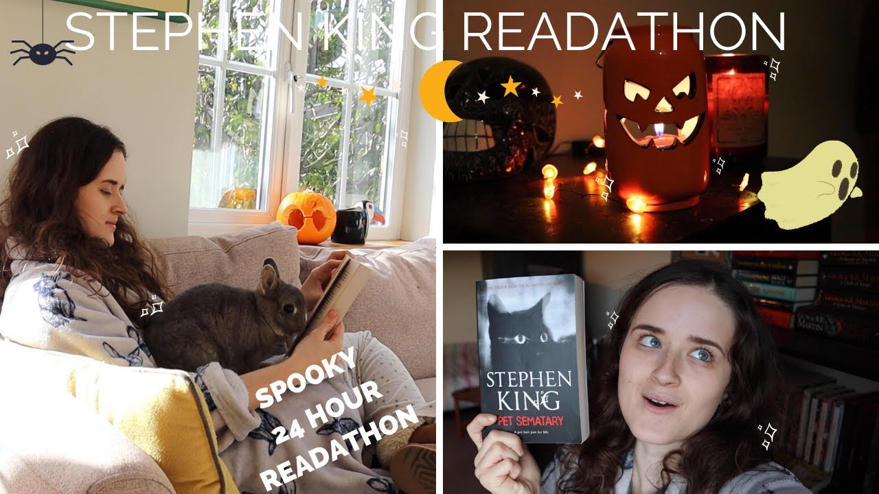 HOW MANY STEPHEN KING BOOKS CAN I READ IN A DAY?! // spooky 24 hour readathon