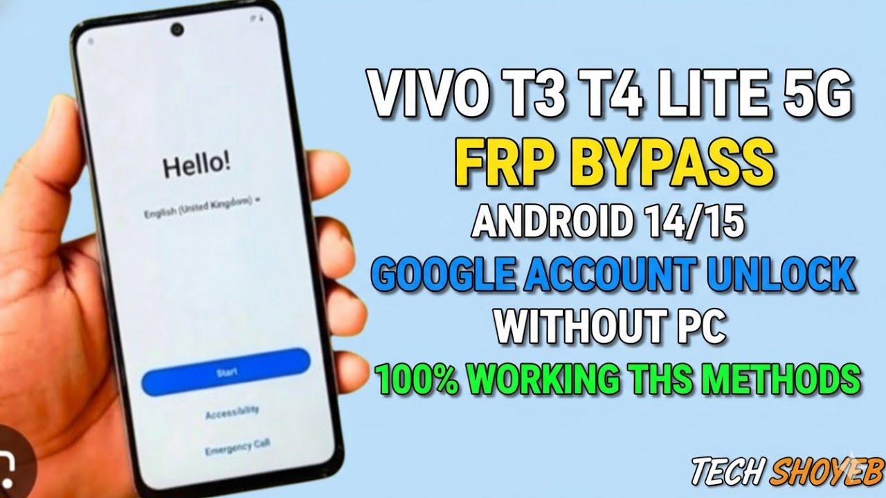 “Vivo T3/T4 Lite 5G FRP Bypass Android 14 | 100% Working Without PC | Google Account Unlock Guide”