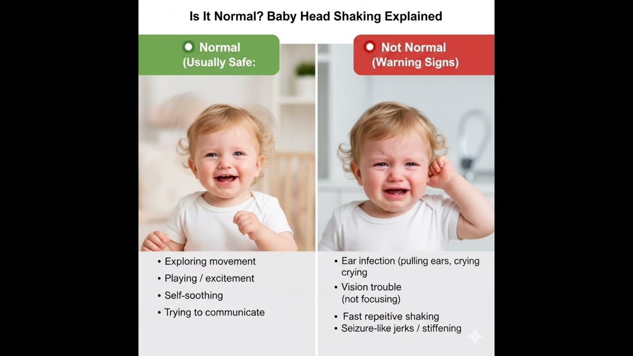 Baby head shaking—normal or warning? Quick signs.