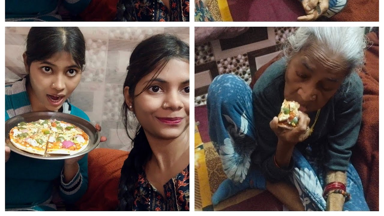 Dadi ko pizza kaisa laga 🤗& pizza recipe ❤️😋#riyavlogs #todayvlog #youtubevloggers 