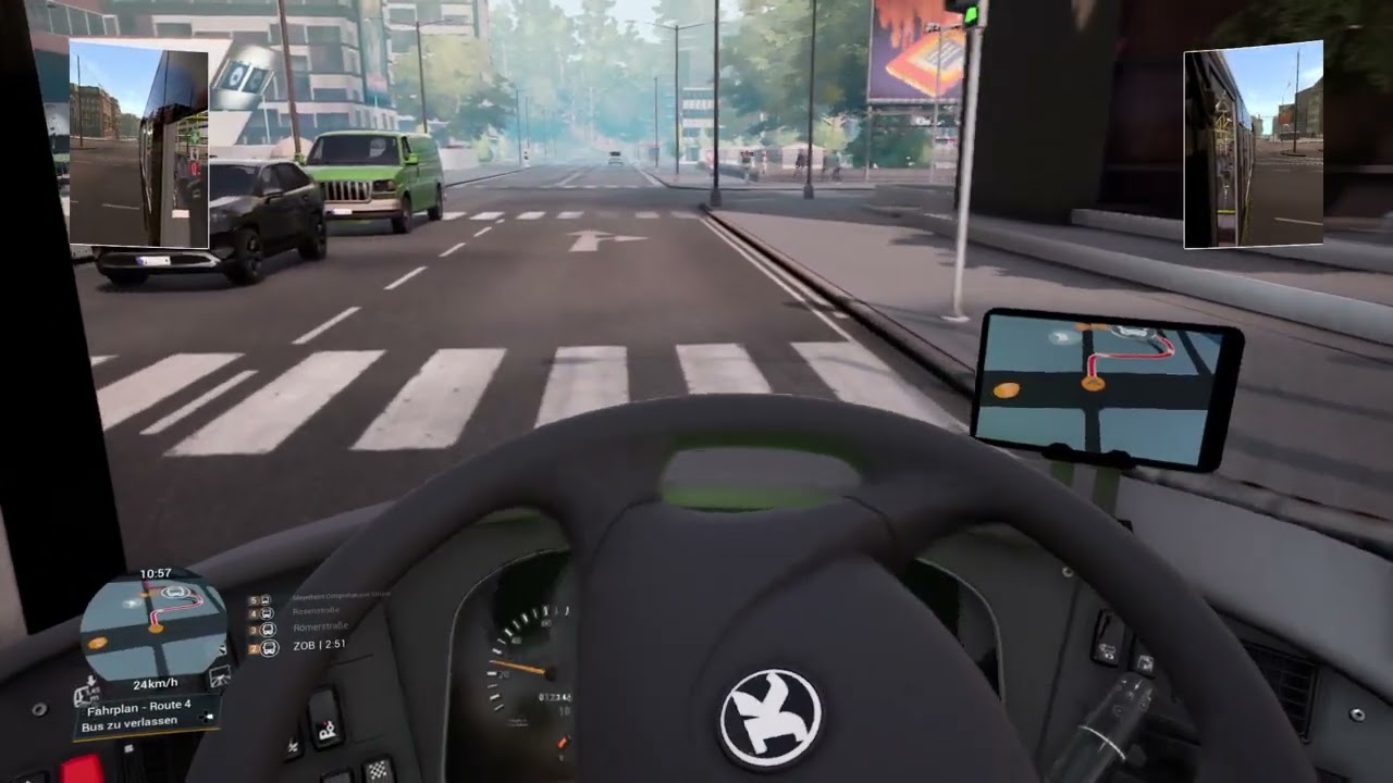 Bus Simulator 21 fahrt mit dem Setra dreiachser