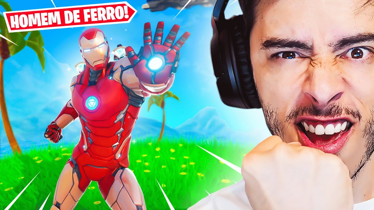 USEI O SET DO HOMEM DE FERRO COMPLETO! - Fortnite