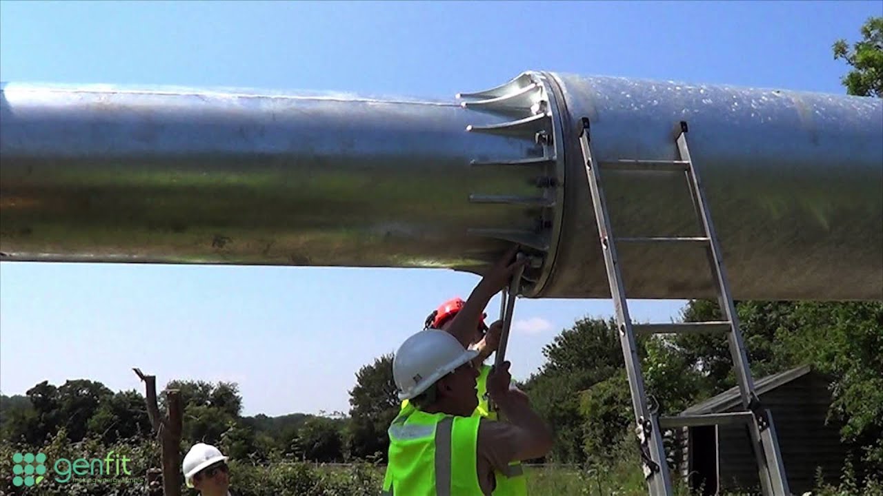 Installation of a 10KW Wind Turbine (by Genfit)