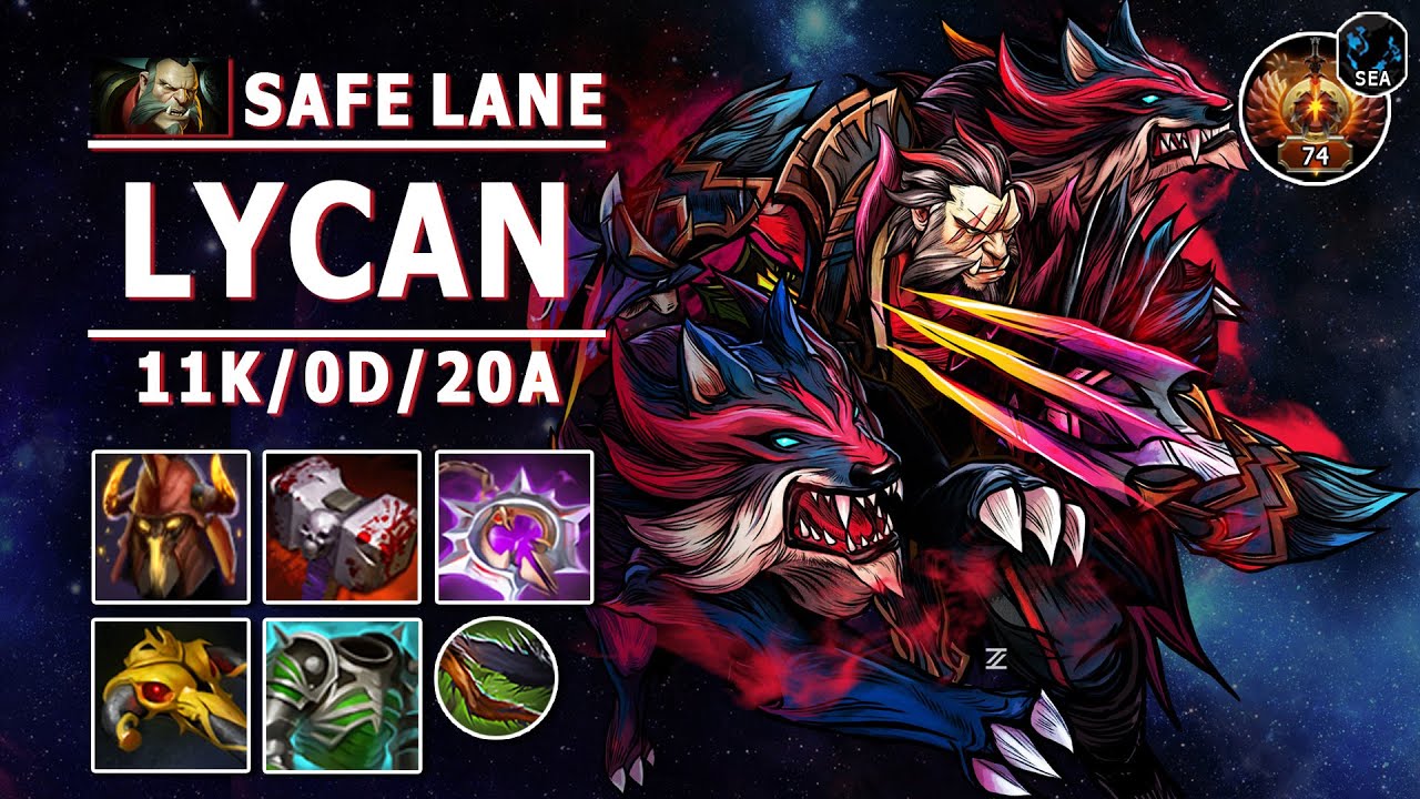 Lycan Safe Lane Carry | 7.30e | Straightforward Game with Pos 1 Lycan | Dota 2 Immortal Gameplay