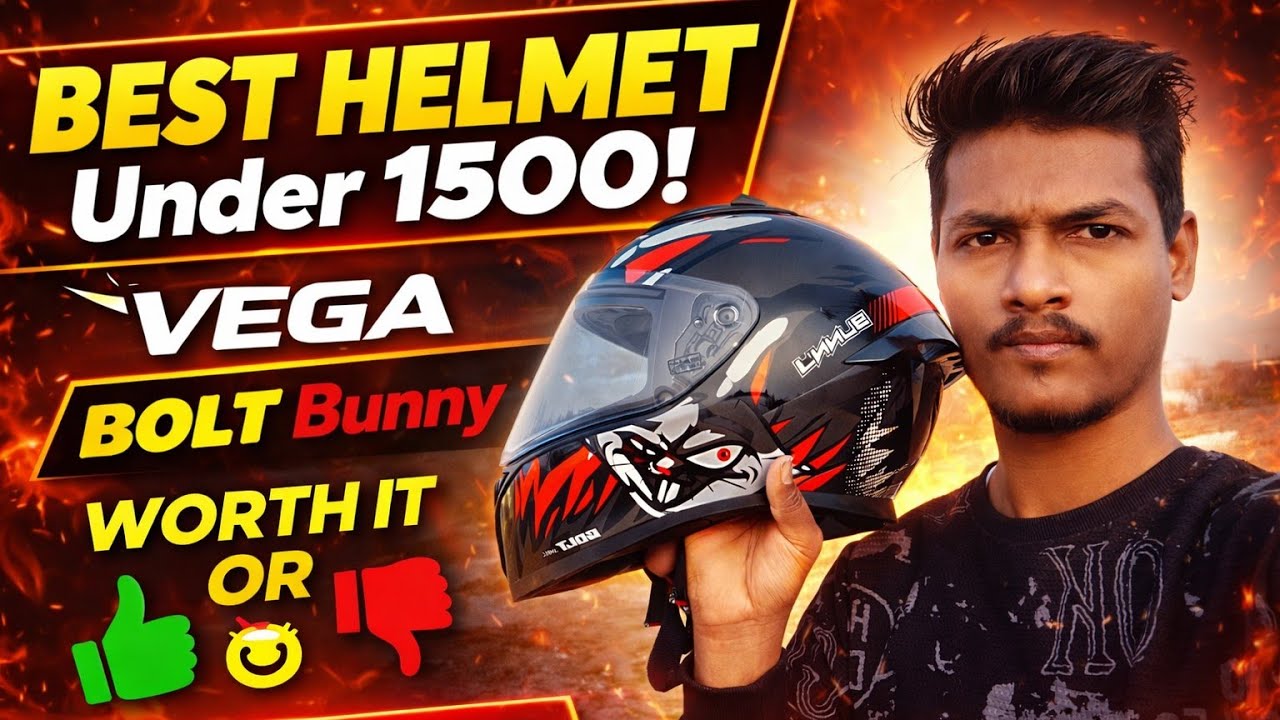 😱|Best Helmet Under 1500|👍Vega Bolt Bunny Worth it Or Not| @Sonu_125RVlogs 