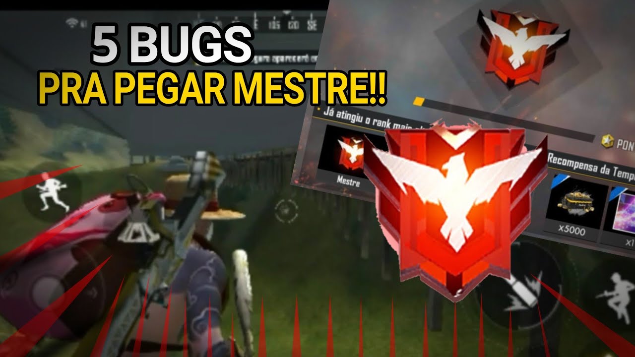 5 BUGS NOVOS PRA PEGAR MESTRE NO FREE FIRE 2020!😱