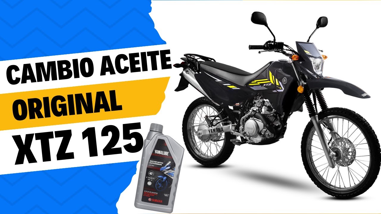 Cambio de aceite Yamaha XTZ 125 | Aceite Yamalube Semi sintético 10W-40