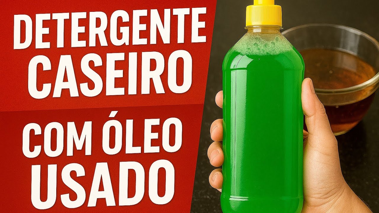 Detergente Caseiro com &Oacute;leo Usado: Rende Muito e Limpa Melhor que Qualquer Outro!