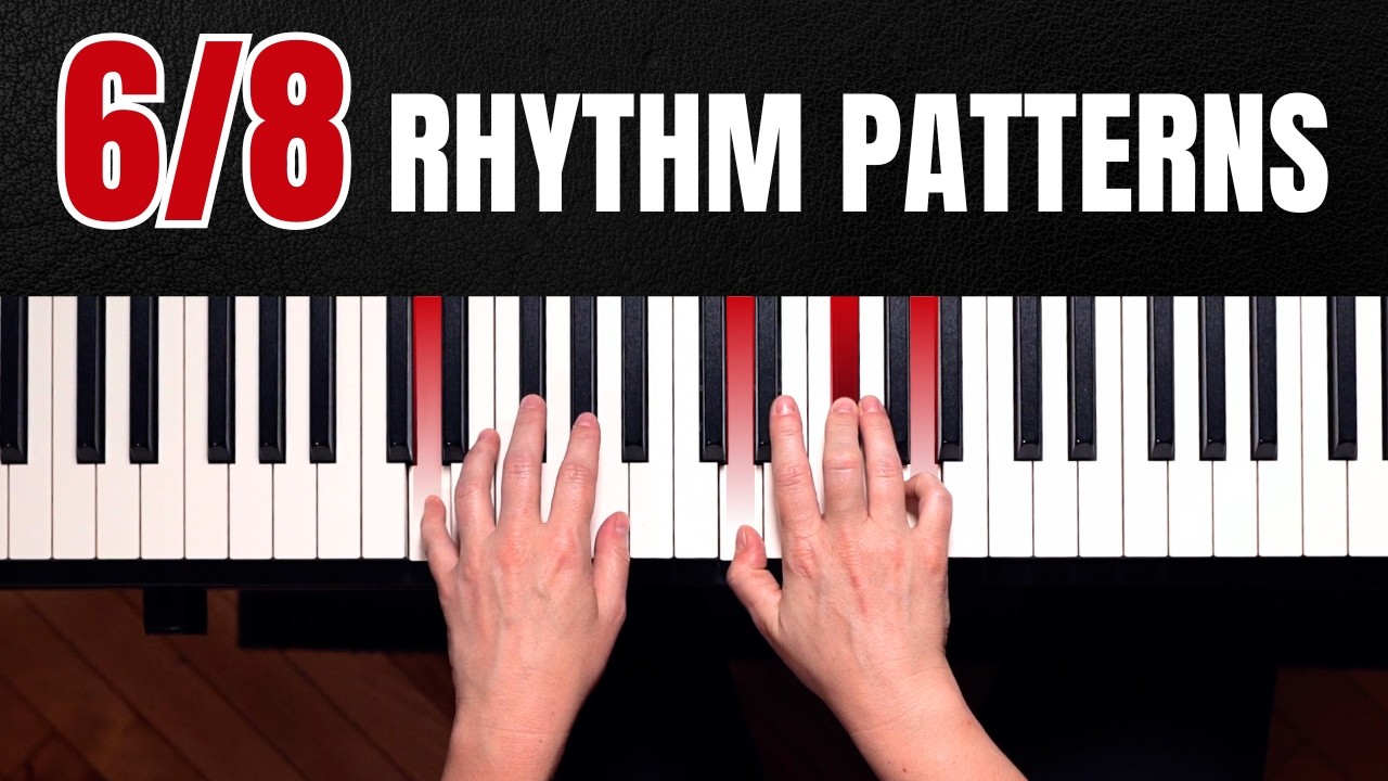 5 BEAUTIFUL Pop Rock Piano Patterns in 6/8