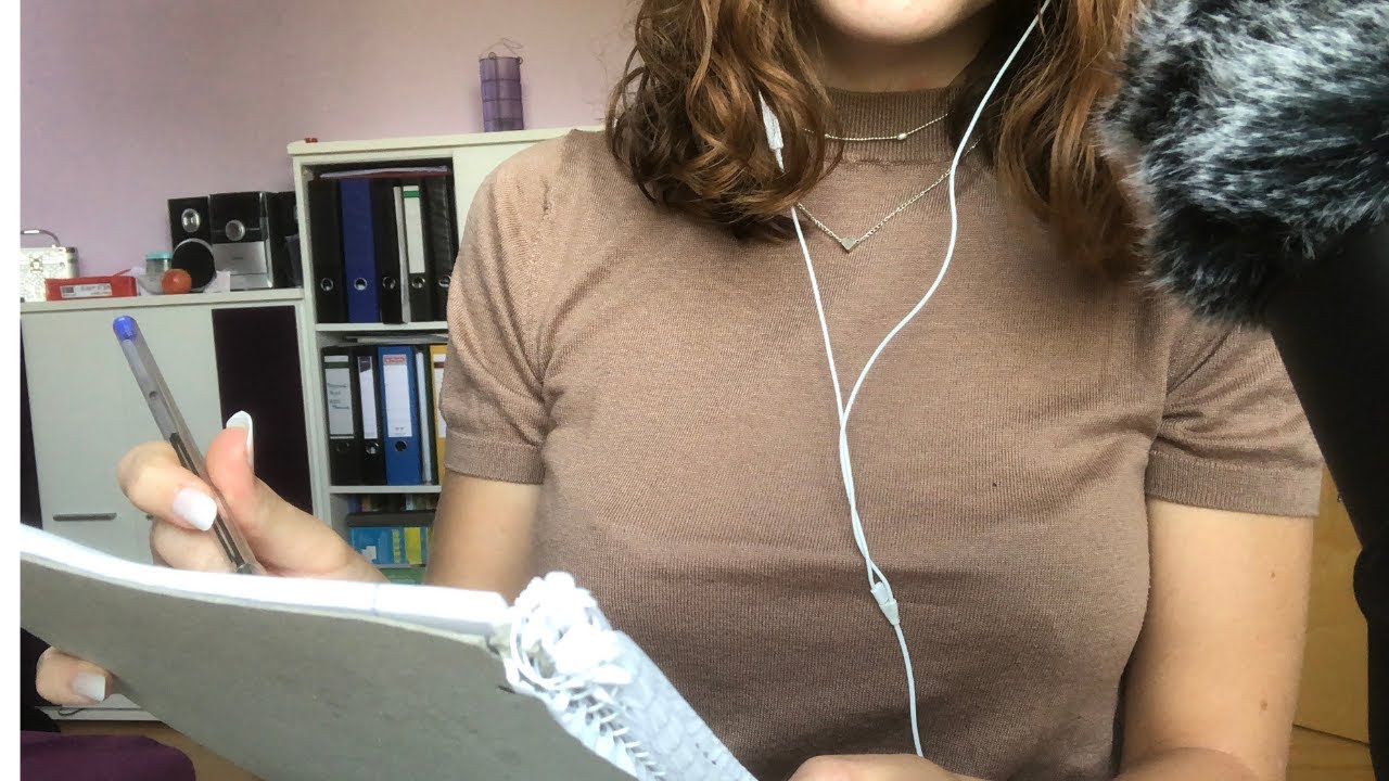 ASMR - Teaching you GERMAN (tracing, counting, ...)