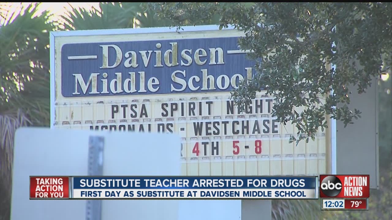 Substitute teacher arrested for drugs