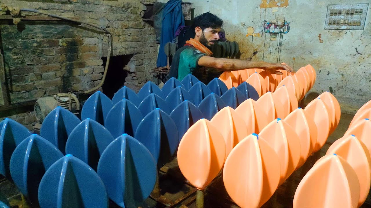 40 Year Old Football bladder Factory. Mass Production Process of Football Bill bladder made  Sialkot