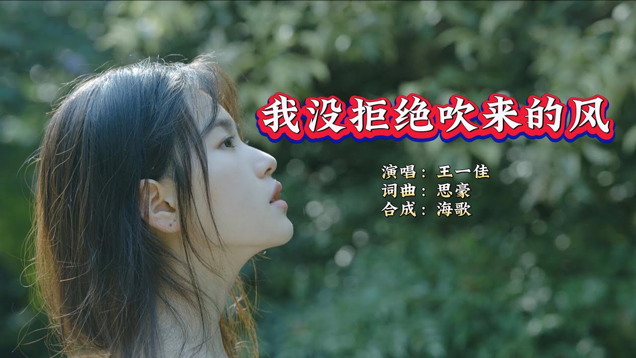 王一佳《我没拒绝吹来的风》KTV 导唱字幕 （备有伴奏视频）