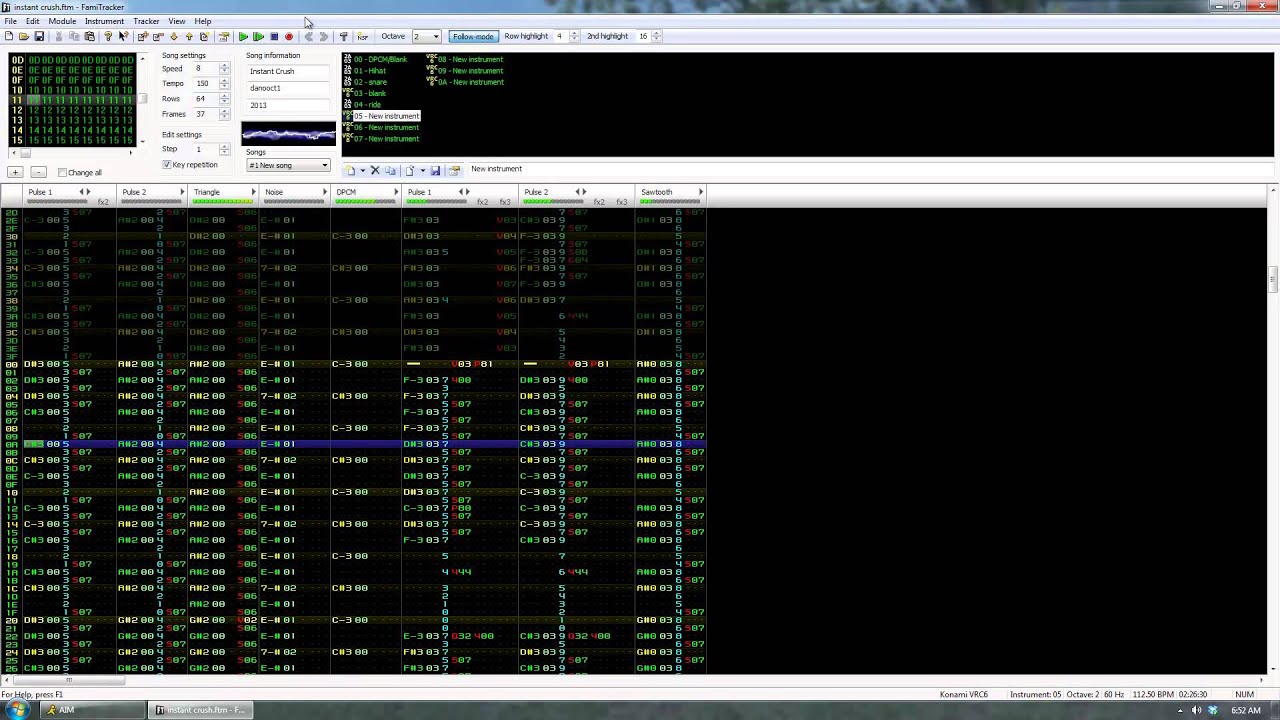 Famitracker - Daft Punk - Instant Crush (VRC6 8-bit)