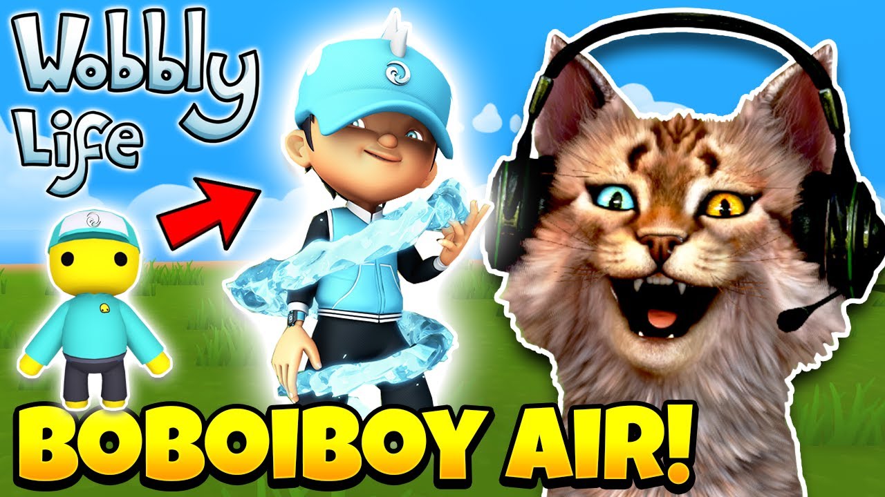 AKU JADI BOBOIBOY AIR VERSI LETOY WOBBLY !! 😹 - Wobbly Life Indonesia