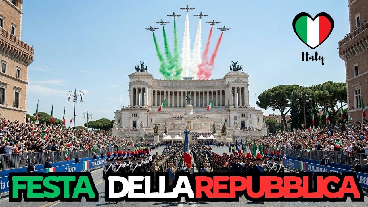 FESTA DELLA REPUBBLICA - Grand Rome Parade & Frecce Tricolori Air Show #viral 