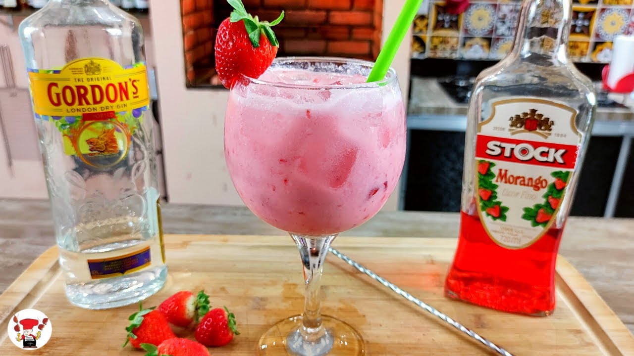 Como Fazer Drink de Morango Gin e Sorvete Perfeito